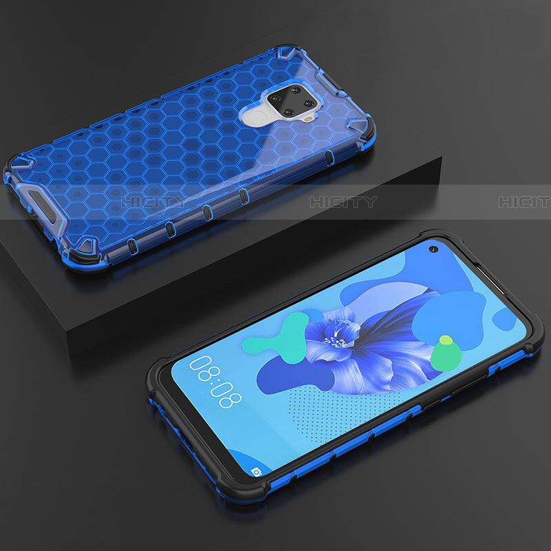 Funda Silicona Ultrafina Carcasa Transparente H08 para Huawei Nova 5i Pro Azul