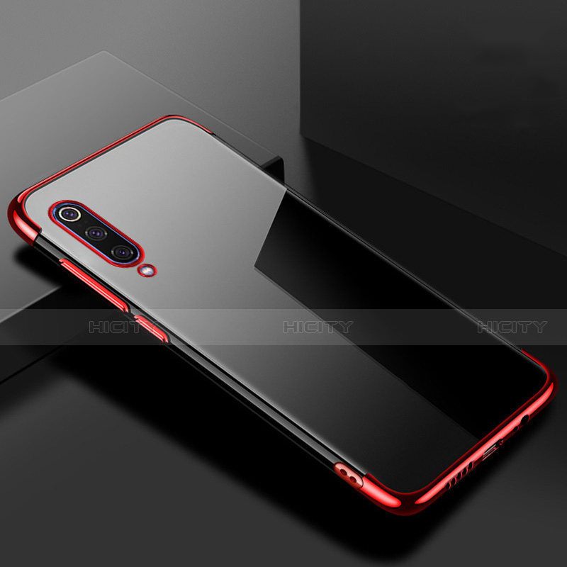 Funda Silicona Ultrafina Carcasa Transparente H08 para Xiaomi Mi 9 Rojo