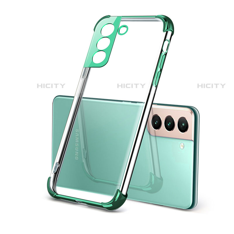 Funda Silicona Ultrafina Carcasa Transparente H09 para Samsung Galaxy S22 Plus 5G Verde