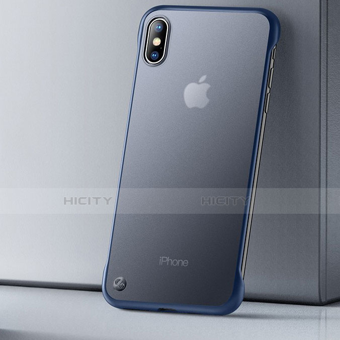 Funda Silicona Ultrafina Carcasa Transparente HT01 para Apple iPhone X Azul