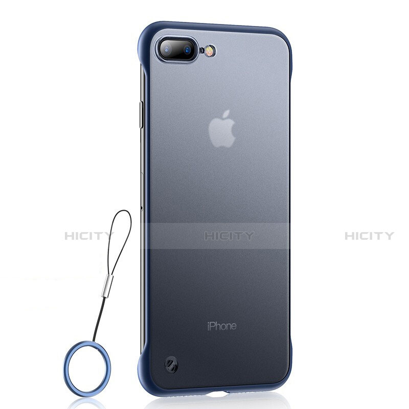 Funda Silicona Ultrafina Carcasa Transparente HT02 para Apple iPhone 7 Plus Azul