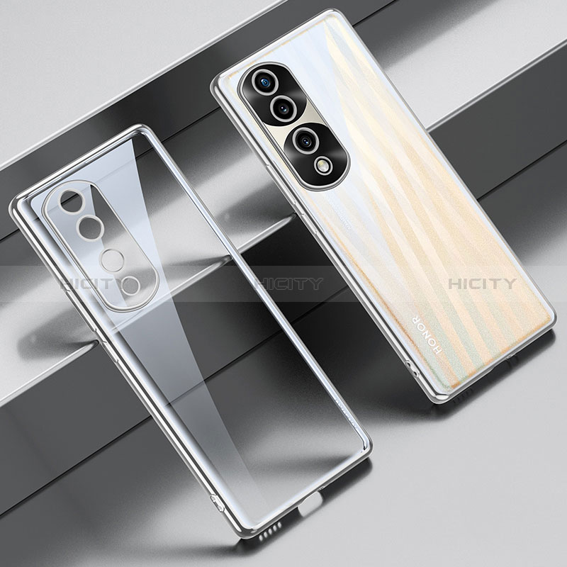 Funda Silicona Ultrafina Carcasa Transparente LD1 para Huawei Honor 70 Pro 5G Plata