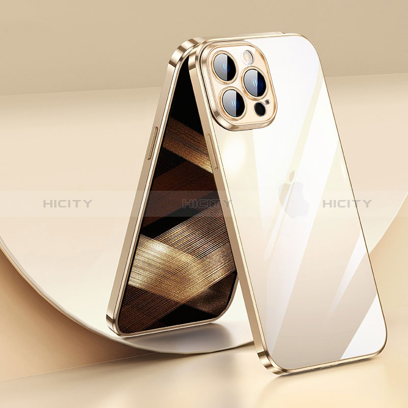 Funda Silicona Ultrafina Carcasa Transparente LD2 para Apple iPhone 14 Pro Oro