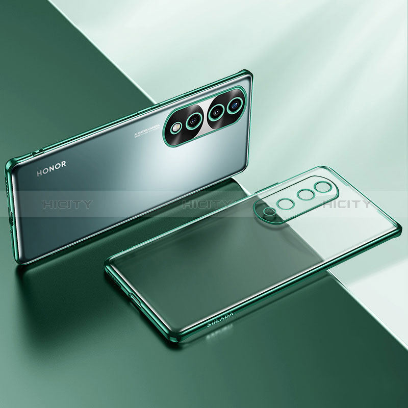 Funda Silicona Ultrafina Carcasa Transparente LD2 para Huawei Honor 70 Pro 5G Verde