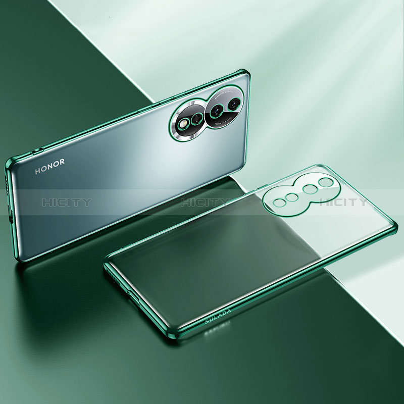 Funda Silicona Ultrafina Carcasa Transparente LD2 para Huawei Honor 80 5G Verde