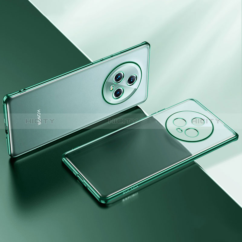 Funda Silicona Ultrafina Carcasa Transparente LD2 para Huawei Honor Magic5 5G Verde