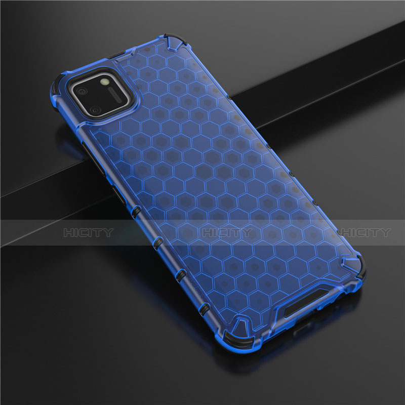 Funda Silicona Ultrafina Carcasa Transparente P01 para Realme C11 Azul