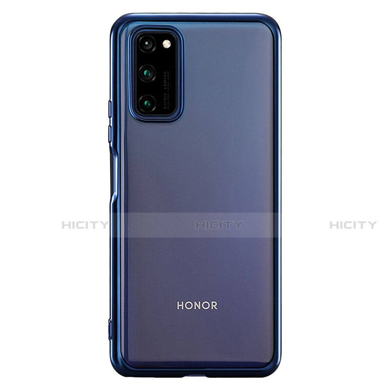 Funda Silicona Ultrafina Carcasa Transparente S01 para Huawei Honor V30 Pro 5G Azul