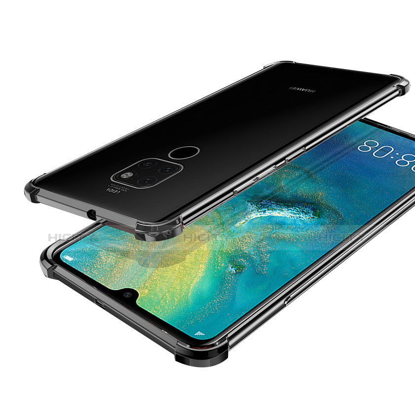 Funda Silicona Ultrafina Carcasa Transparente S01 para Huawei Mate 20 Negro