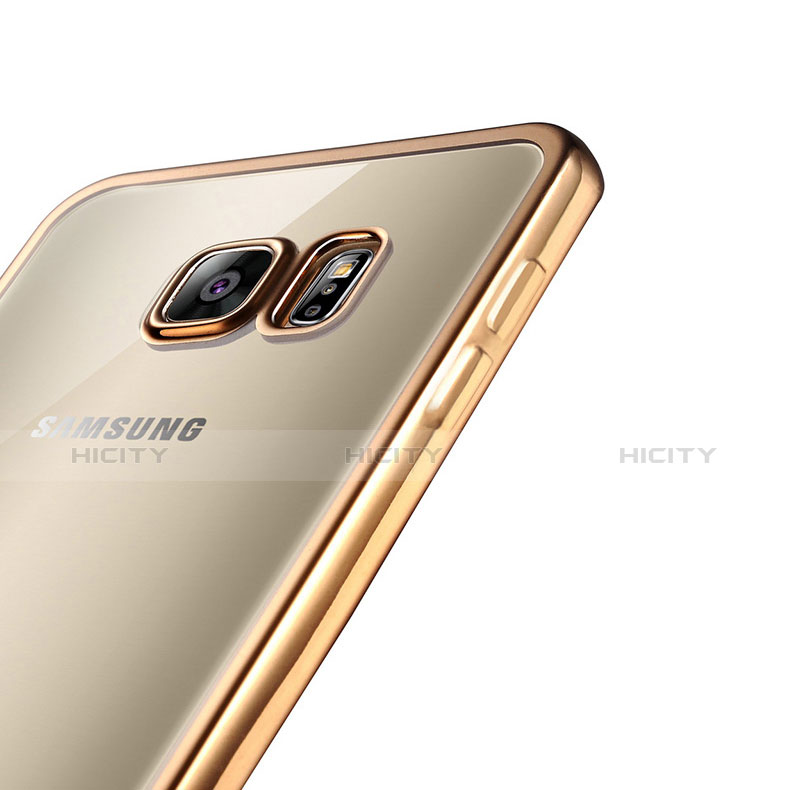 Funda Silicona Ultrafina Carcasa Transparente S01 para Samsung Galaxy S6 Edge+ Plus SM-G928F