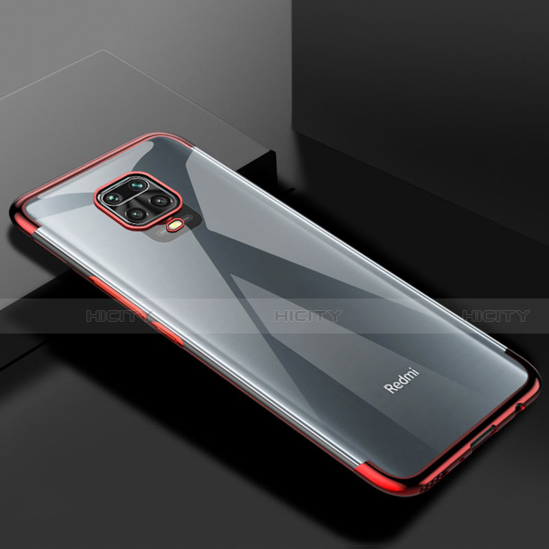 Funda Silicona Ultrafina Carcasa Transparente S01 para Xiaomi Poco M2 Pro Rojo