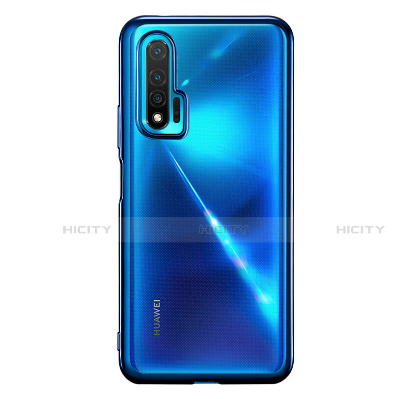 Funda Silicona Ultrafina Carcasa Transparente S02 para Huawei Nova 6 Azul