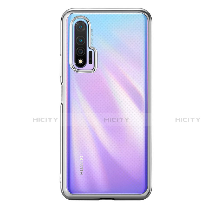 Funda Silicona Ultrafina Carcasa Transparente S02 para Huawei Nova 6 Plata