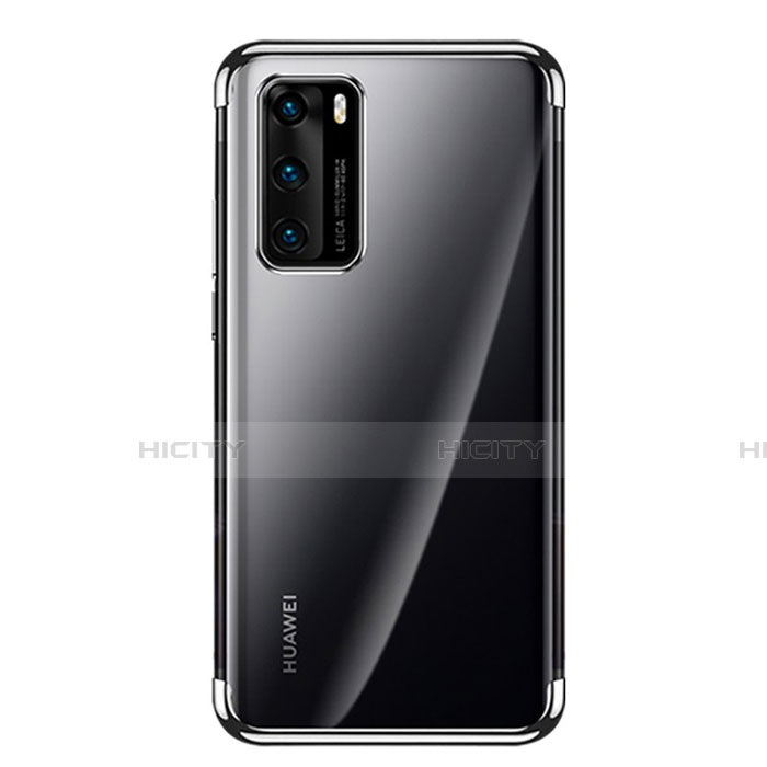 Funda Silicona Ultrafina Carcasa Transparente S02 para Huawei P40 Negro