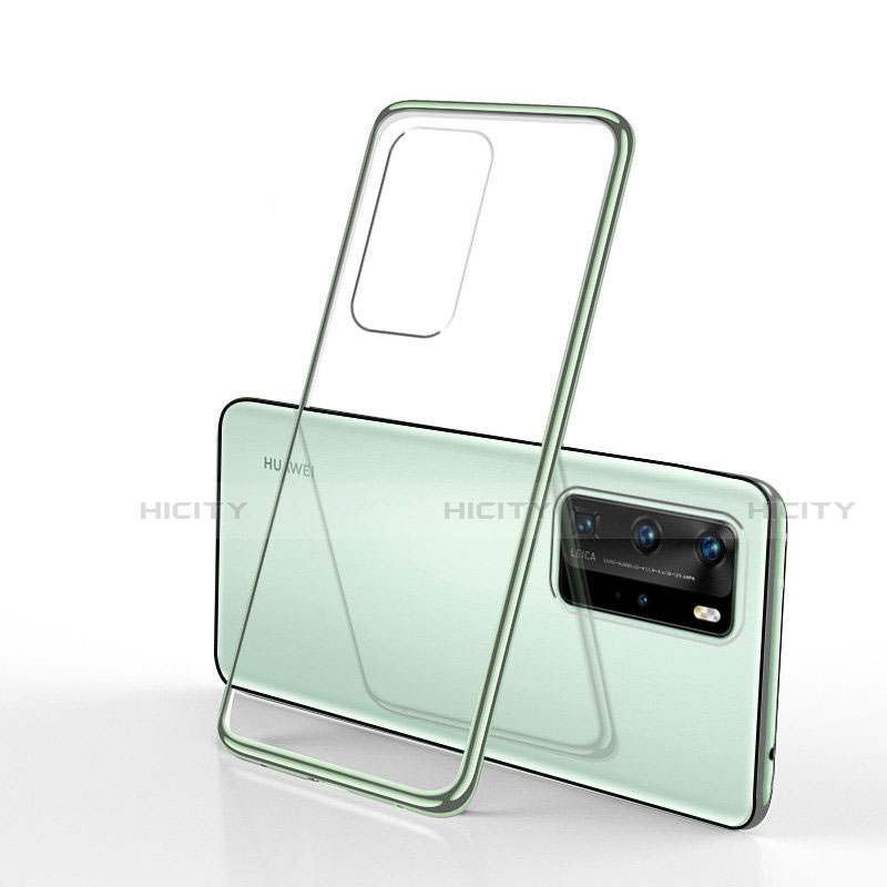 Funda Silicona Ultrafina Carcasa Transparente S02 para Huawei P40 Pro Verde