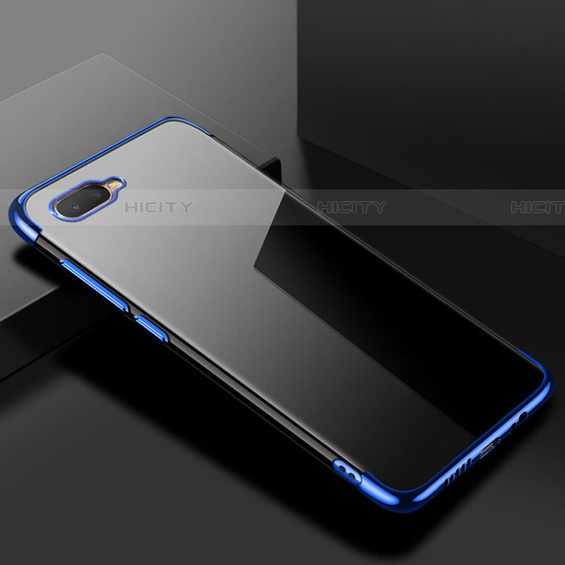 Funda Silicona Ultrafina Carcasa Transparente S02 para Oppo RX17 Neo Azul