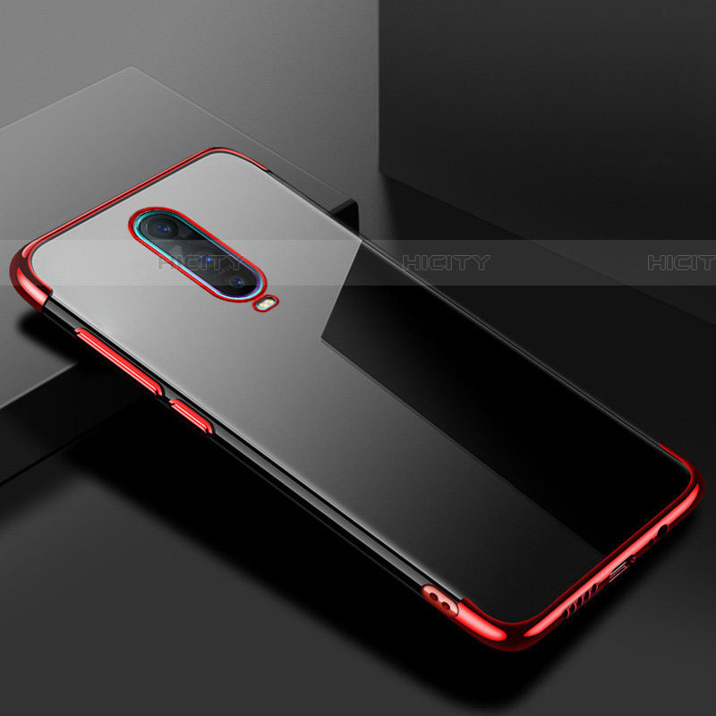 Funda Silicona Ultrafina Carcasa Transparente S02 para Oppo RX17 Pro Rojo