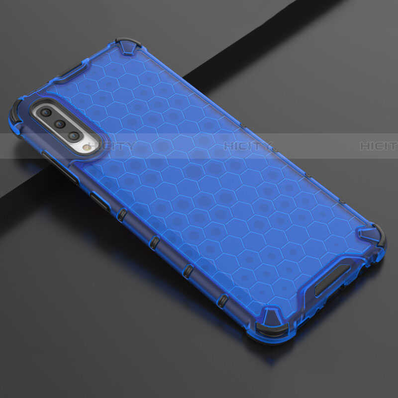 Funda Silicona Ultrafina Carcasa Transparente S02 para Samsung Galaxy A90 5G Azul