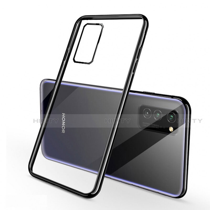 Funda Silicona Ultrafina Carcasa Transparente S03 para Huawei Honor V30 5G Negro