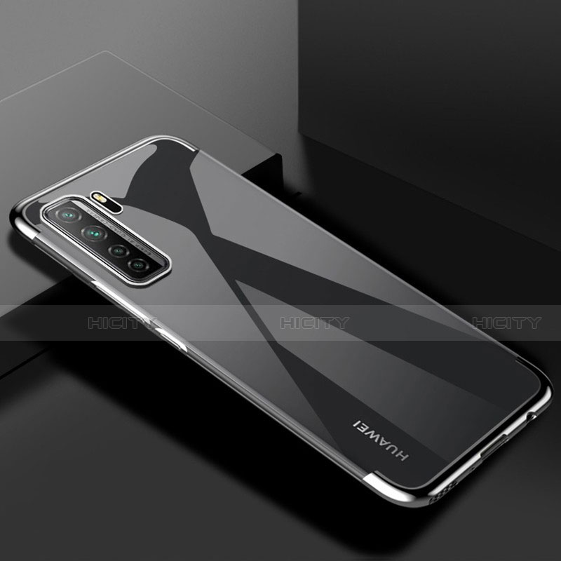 Funda Silicona Ultrafina Carcasa Transparente S03 para Huawei Nova 7 SE 5G Plata