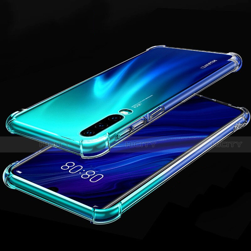 Funda Silicona Ultrafina Carcasa Transparente S03 para Huawei P30 Claro