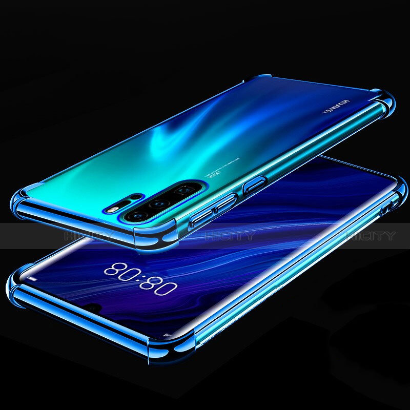 Funda Silicona Ultrafina Carcasa Transparente S03 para Huawei P30 Pro Azul