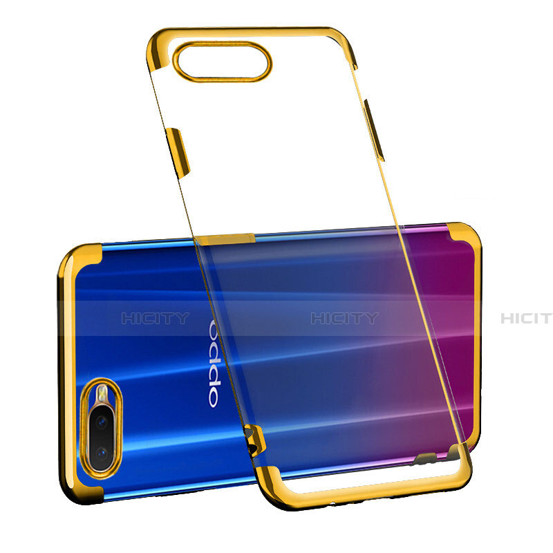 Funda Silicona Ultrafina Carcasa Transparente S03 para Oppo R15X Oro