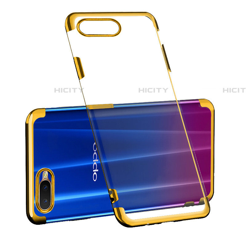 Funda Silicona Ultrafina Carcasa Transparente S03 para Oppo RX17 Neo Oro