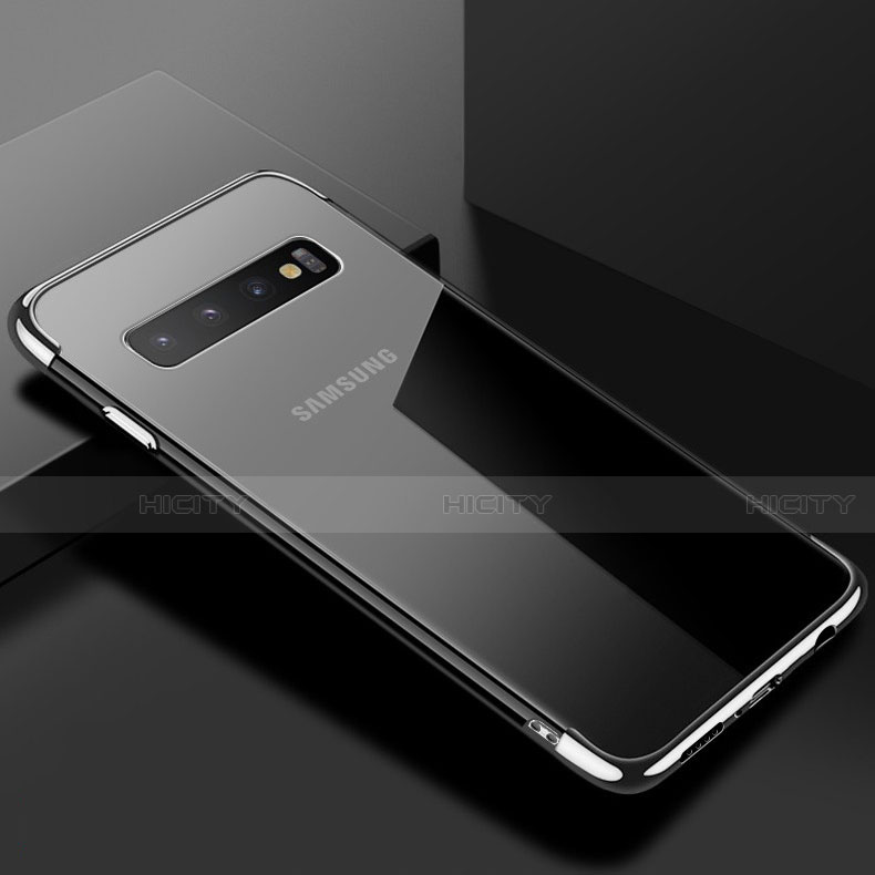 Funda Silicona Ultrafina Carcasa Transparente S03 para Samsung Galaxy S10 5G Plata