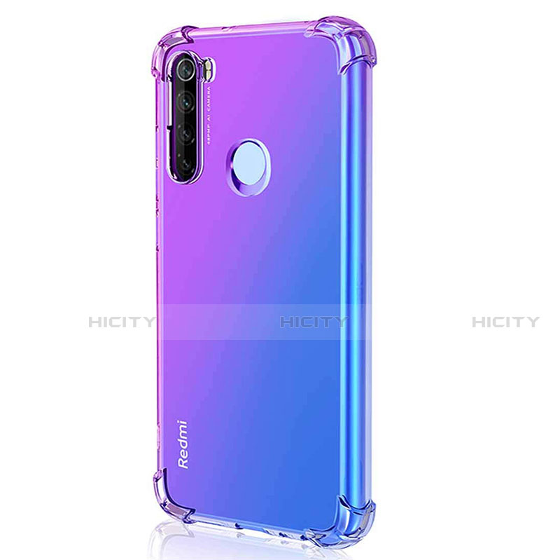 Funda Silicona Ultrafina Carcasa Transparente S03 para Xiaomi Redmi Note 8T Morado