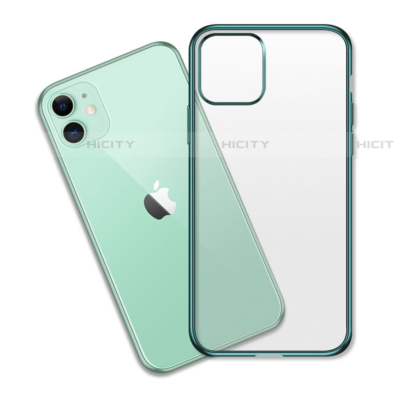 Funda Silicona Ultrafina Carcasa Transparente S04 para Apple iPhone 11 Verde