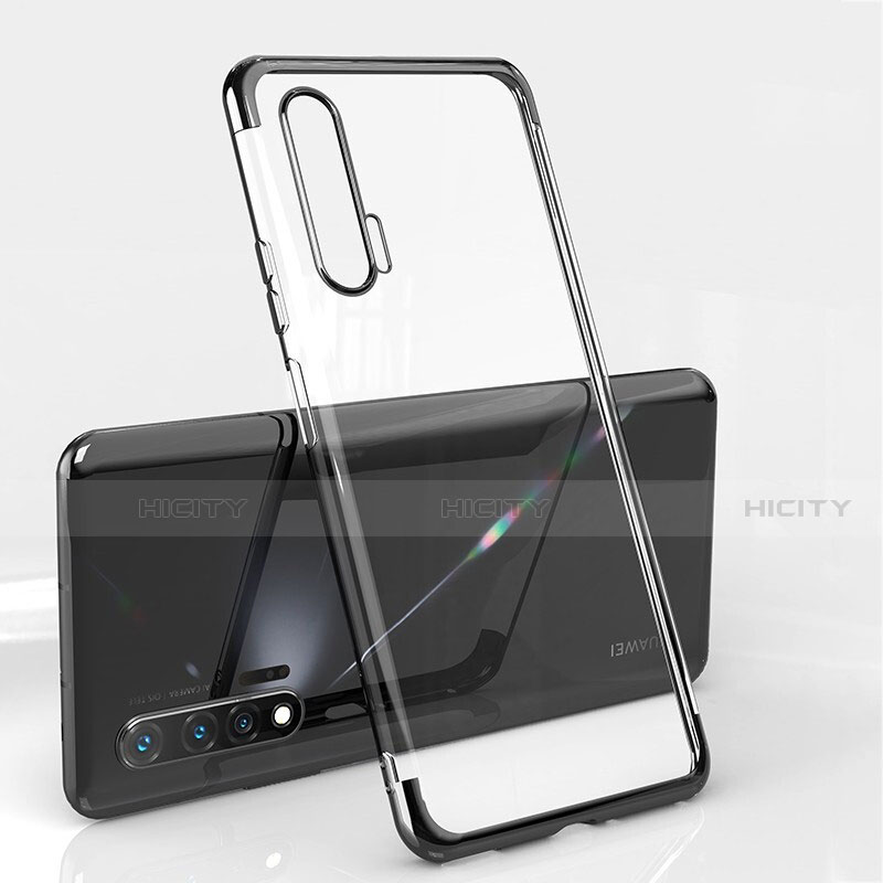 Funda Silicona Ultrafina Carcasa Transparente S04 para Huawei Nova 6 5G Negro