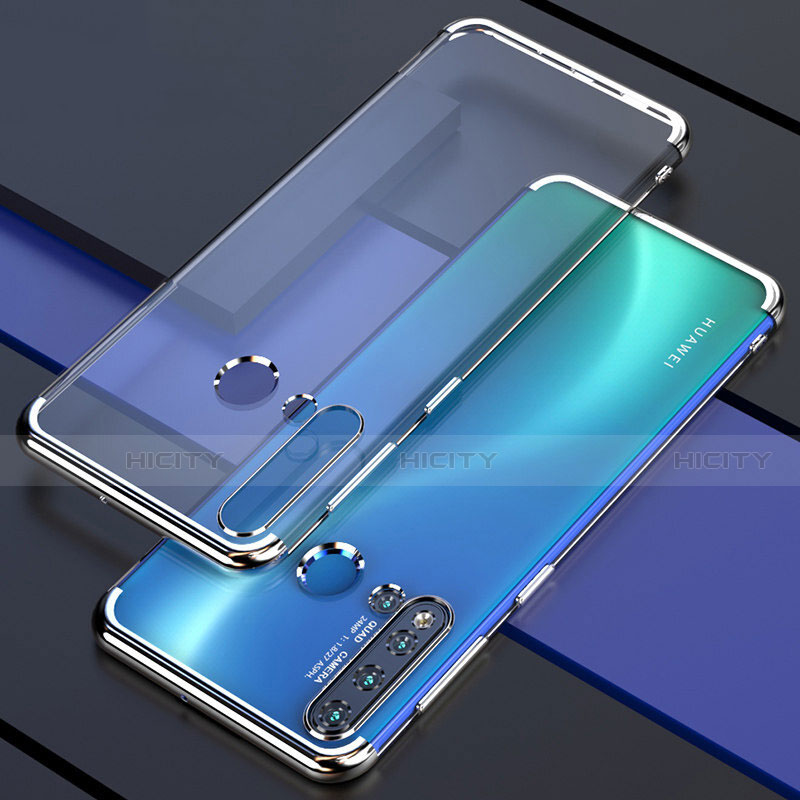 Funda Silicona Ultrafina Carcasa Transparente S04 para Huawei P20 Lite (2019) Plata