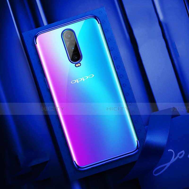 Funda Silicona Ultrafina Carcasa Transparente S04 para Oppo R17 Pro Azul