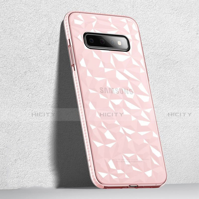 Funda Silicona Ultrafina Carcasa Transparente S04 para Samsung Galaxy S10 5G Rosa