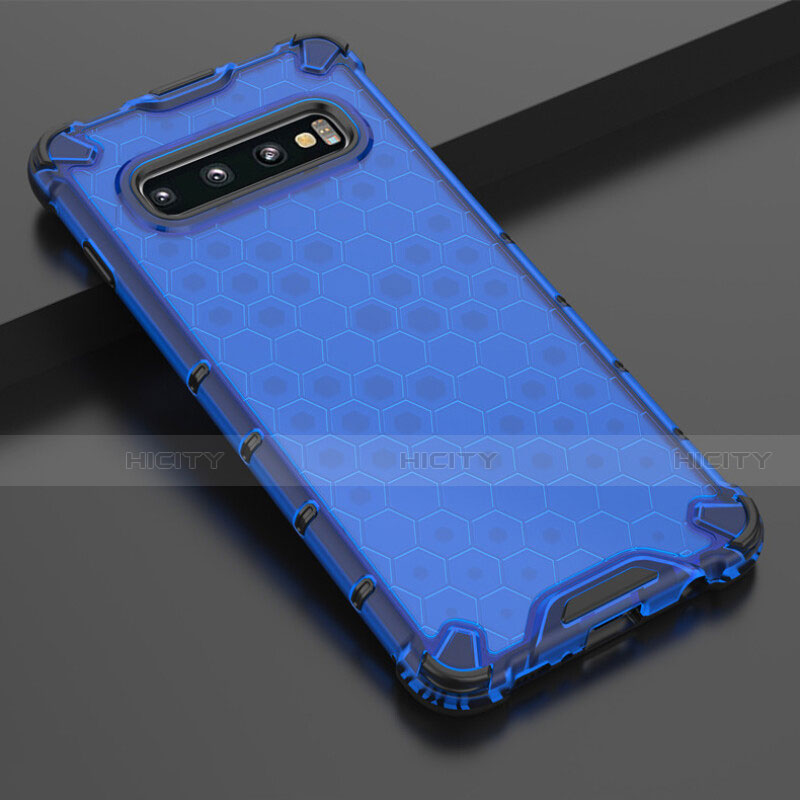 Funda Silicona Ultrafina Carcasa Transparente S05 para Samsung Galaxy S10 5G Azul