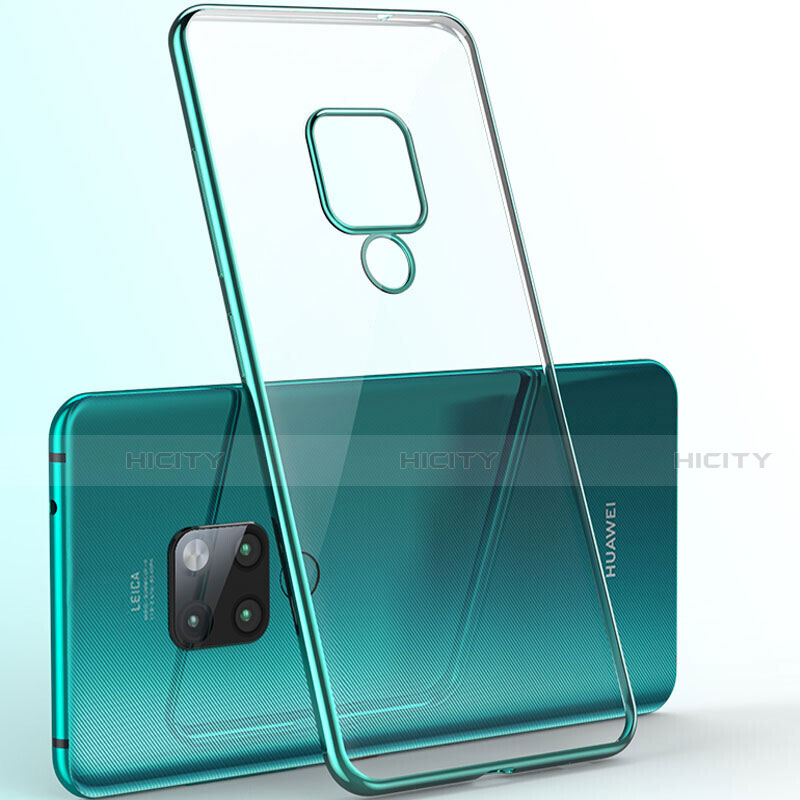 Funda Silicona Ultrafina Carcasa Transparente S06 para Huawei Mate 20 X 5G Verde