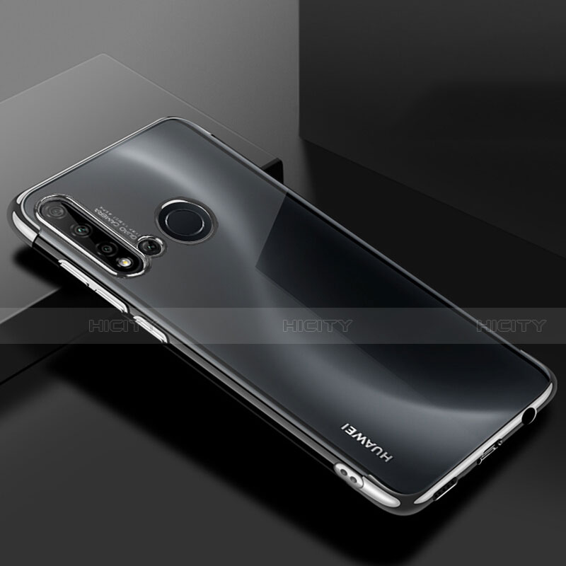 Funda Silicona Ultrafina Carcasa Transparente S07 para Huawei P20 Lite (2019) Plata