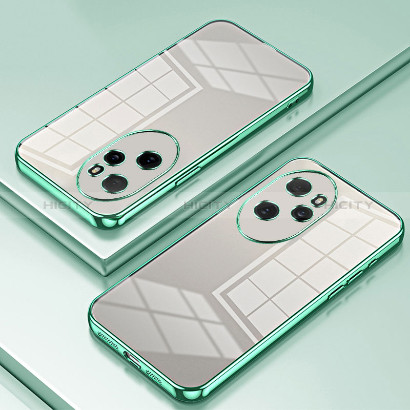 Funda Silicona Ultrafina Carcasa Transparente SY1 para Huawei Honor 100 Pro 5G Verde