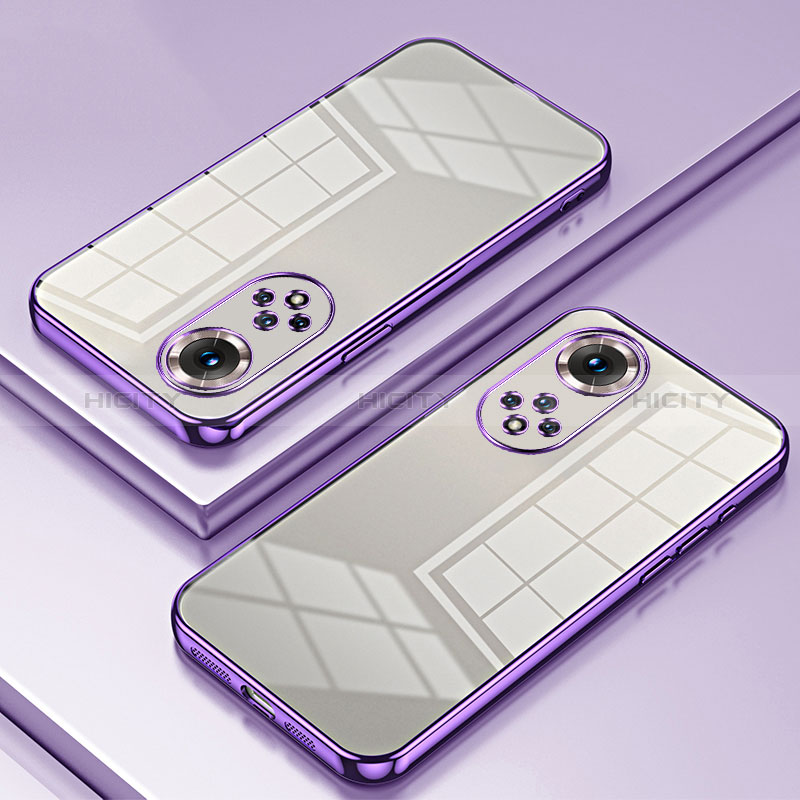 Funda Silicona Ultrafina Carcasa Transparente SY1 para Huawei Honor 50 Pro 5G Morado