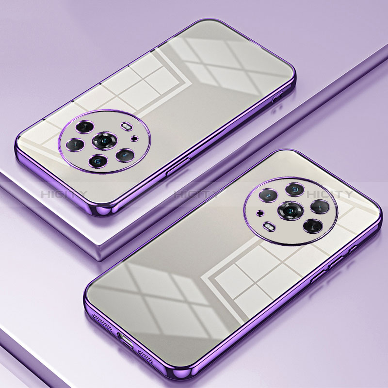 Funda Silicona Ultrafina Carcasa Transparente SY1 para Huawei Honor Magic4 5G Morado