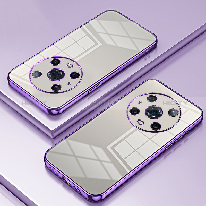 Funda Silicona Ultrafina Carcasa Transparente SY1 para Huawei Honor Magic4 Pro 5G Morado