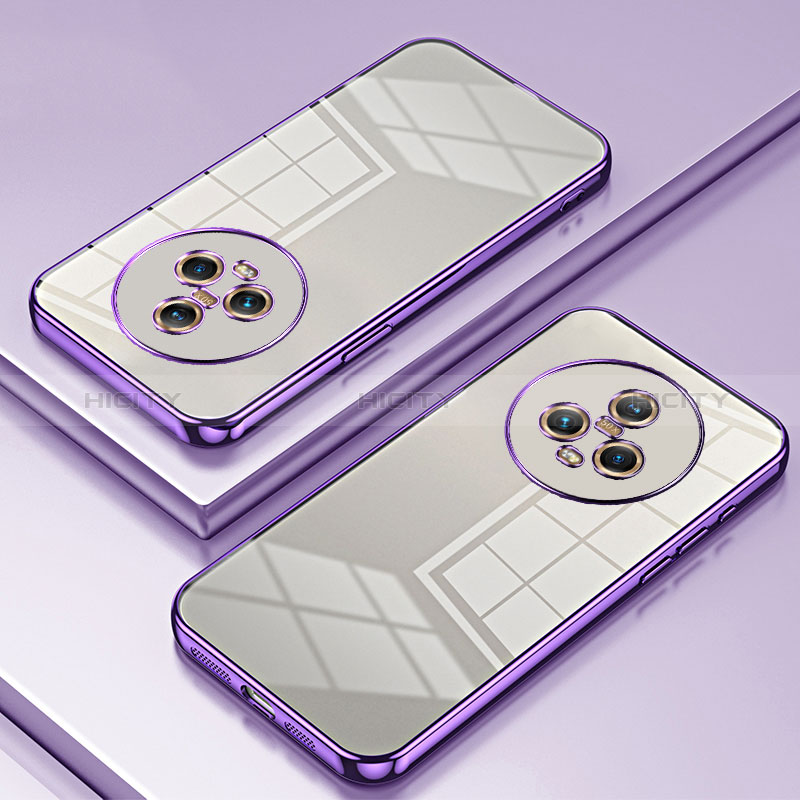 Funda Silicona Ultrafina Carcasa Transparente SY1 para Huawei Honor Magic5 5G Morado