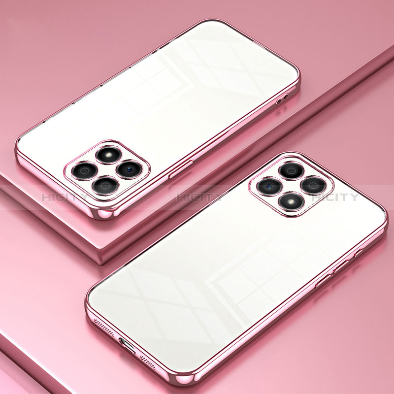 Funda Silicona Ultrafina Carcasa Transparente SY1 para Huawei Honor X30i Oro Rosa