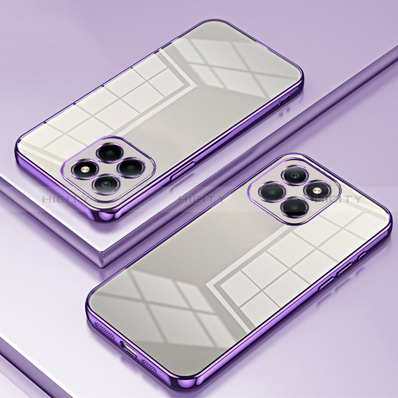 Funda Silicona Ultrafina Carcasa Transparente SY1 para Huawei Honor X6 Morado