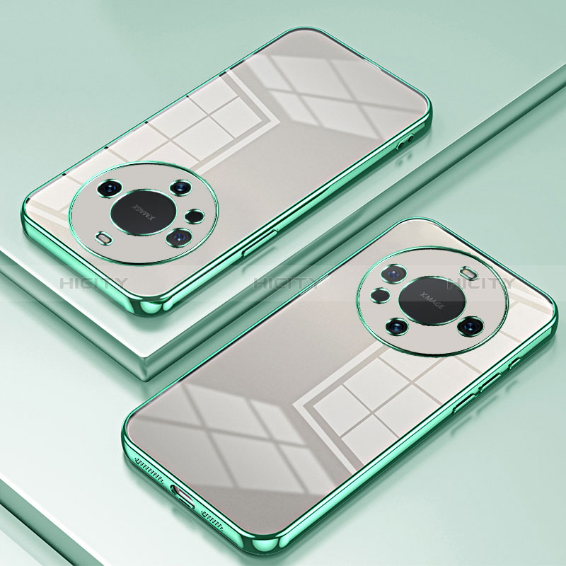 Funda Silicona Ultrafina Carcasa Transparente SY1 para Huawei Mate 60 Pro Verde