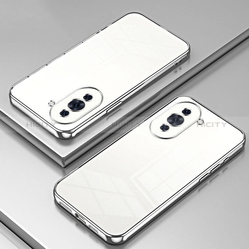 Funda Silicona Ultrafina Carcasa Transparente SY1 para Huawei Nova 10 Plata