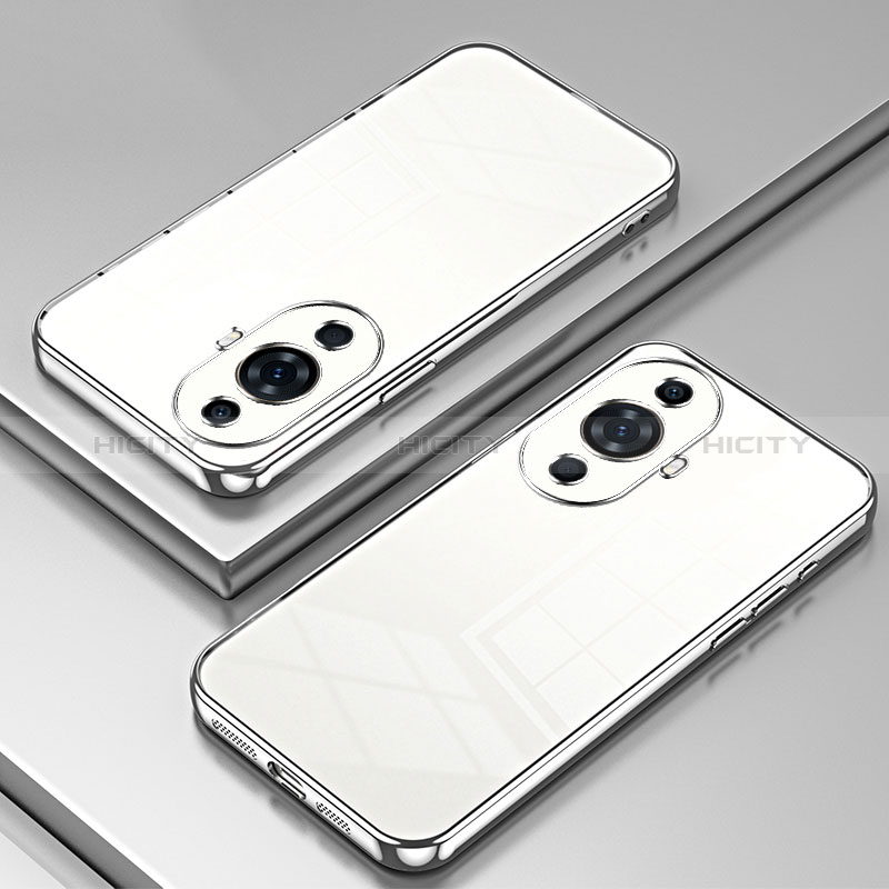 Funda Silicona Ultrafina Carcasa Transparente SY1 para Huawei Nova 11 Plata