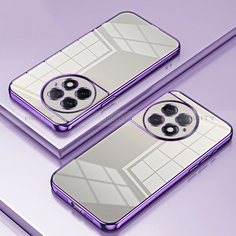 Funda Silicona Ultrafina Carcasa Transparente SY1 para OnePlus Ace 2 Pro 5G Morado