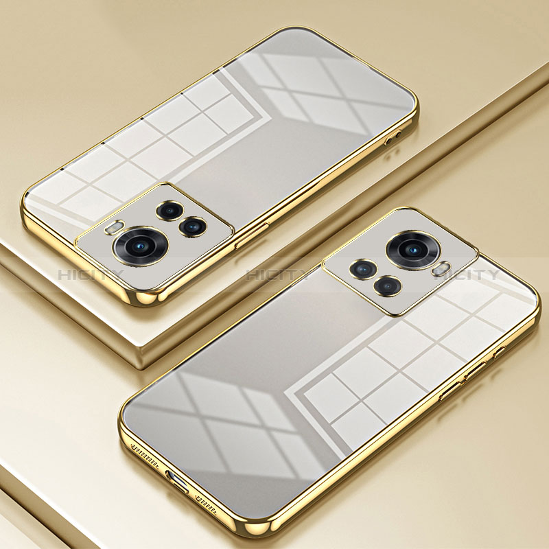 Funda Silicona Ultrafina Carcasa Transparente SY1 para OnePlus Ace 5G Oro